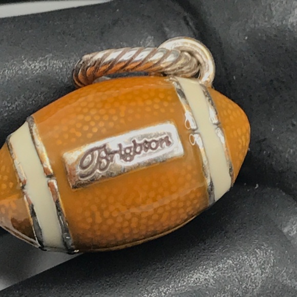 Brighton Football Charm Enamel Silver Plated Dangle Love Sports  1" - Picture 4 of 8